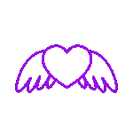 Purple Angel Heart